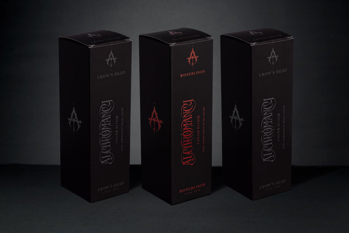 Two Crow's Head House Editions with one Roseblood between them.